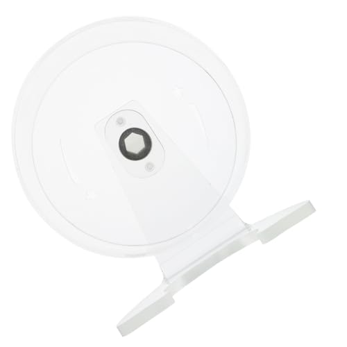 Toyvian Hamster Laufrad Transparent Übungsrad mit Ständer Geräuscharmes Kleintier für Hamster Mäuse Gerbils Robustes Laufrad zur Gesunder Bewegung von Toyvian