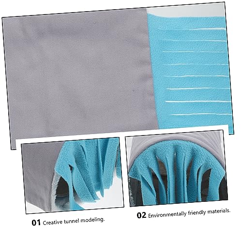 Toyvian Hamster Versteck Tunnel mit Doppelseitigem Kissen Atmungsaktives Nest für Kleine Haustiere Wie Meerschweinchen Rennmaus Chinchilla Spiel und Ruhebereich Kleintierversteck und Blau von Toyvian