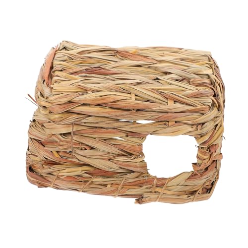 Toyvian Hamster Versteck aus Handgewebtem Naturstroh Rückzugsort und Spielhöhle für Zwerghamster Chinchilla und Kleintiere Stressreduzierendes Nest zum Graben und Verstecken Toyvian Hamster Versteck aus Handgewebtem Naturstroh Rückzugsort und Spielhöhle für Zwerghamster Chinchilla und Kleintiere Stressreduzierendes Nest zum Graben und Verstecken von Toyvian