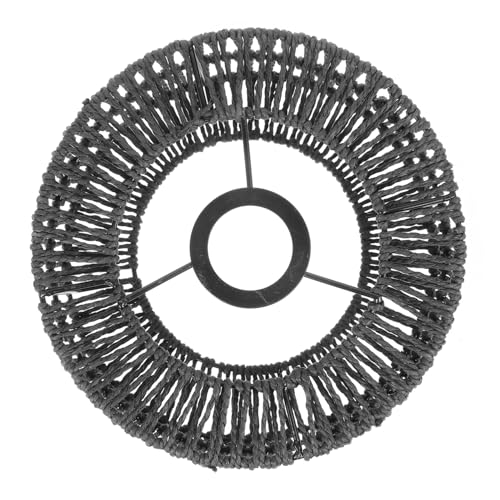Toyvian Handgefertigter Vintage Lampenschirm aus Geflochtenem Strohseil Robustes Design Lampenabdeckung für Pendelleuchte Sanfte Lichtstreuung Geeignet für Wohn Schlafzimmerdecke S Schwarz Toyvian Handgefertigter Vintage Lampenschirm aus Geflochtenem Strohseil Robustes Design Lampenabdeckung für Pendelleuchte Sanfte Lichtstreuung Geeignet für Wohn Schlafzimmerdecke S Schwarz von Toyvian