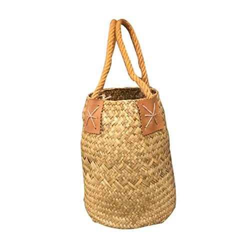 Toyvian Handgemachter Seegraskorb Kleiner Blumentopf Geflochtene Aufbewahrungsbox Vielseitig Verwendbarer Gewebter Korb Toyvian Handgemachter Seegraskorb Kleiner Blumentopf Geflochtene Aufbewahrungsbox Vielseitig Verwendbarer Gewebter Korb von Toyvian
