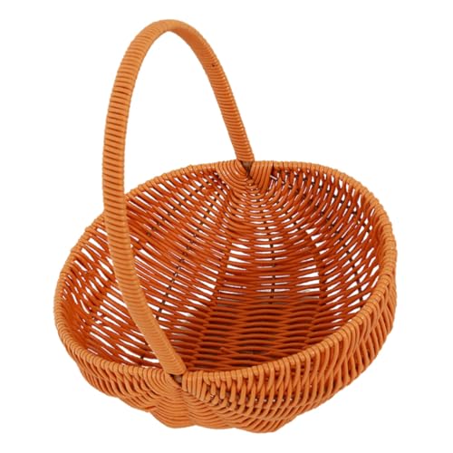 Toyvian Handgewebter Wassermelonen Korb Vintage Picknickkorb Gartensammlung Blumentasche Ostern Aufbewahrungskorb Rustic Country Style Toyvian Handgewebter Wassermelonen Korb Vintage Picknickkorb Gartensammlung Blumentasche Ostern Aufbewahrungskorb Rustic Country Style von Toyvian