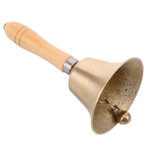 Toyvian Handglocke Aus Messing Dekorations Dinner Party Handbell Restaurant Anruf Service Bell Haustier Anruft FüR Schule Zuhause Und Hotel von Toyvian