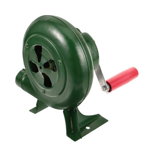 Toyvian Handkurbel Gebläse Tragbar aus Robustem Eisen Manuelles Bbq Feuergebläse für Grill Camping und Kamin Langlebiger Kleiner Luftgebläse für Einfache Holzkohleanzündung von Toyvian