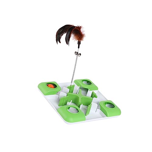 Toyvian Haushalts-Teaser- interaktives Kätzchen Futterspender Kätzchen drinnen Kätzchen-Feeder Interaktiver Katzenfutterautomat künstliche Feder Green Toyvian Haushalts-Teaser- interaktives Kätzchen Futterspender Kätzchen drinnen Kätzchen-Feeder Interaktiver Katzenfutterautomat künstliche Feder Green von Toyvian