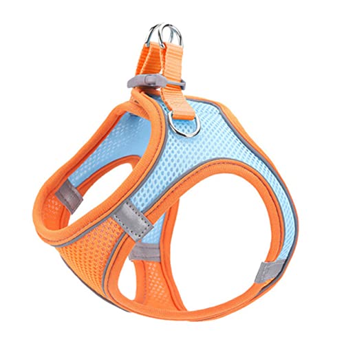 Toyvian Haustierleine Zubehör reflektierende Weste für Haustiere kleines Haustier Brust Kätzchenleine Gehen Katzenleine Welpen Weste Leine Heimtierbedarf Katzenwestenleine Stoff Orange von Toyvian