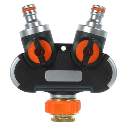 Toyvian Heavy Duty Garten Wasserverteiler Doppel Schlauchverteiler mit Metallgriff Robuster Wasserhahn Adapter für Bewässerung im Balkon Pool und Autowäsche Einfache Handhabung Toyvian Heavy Duty Garten Wasserverteiler Doppel Schlauchverteiler mit Metallgriff Robuster Wasserhahn Adapter für Bewässerung im Balkon Pool und Autowäsche Einfache Handhabung von Toyvian