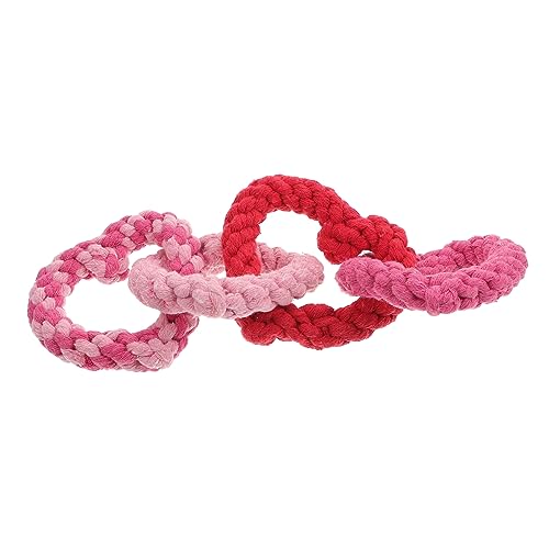 Toyvian Herzförmiges Baumwoll Seil Kauspielzeug für Hunde Welpen Langlebig Interaktiv Stressabbauend Geeignet als Haustier und Zahnpflegehilfe Toyvian Herzförmiges Baumwoll Seil Kauspielzeug für Hunde Welpen Langlebig Interaktiv Stressabbauend Geeignet als Haustier und Zahnpflegehilfe von Toyvian