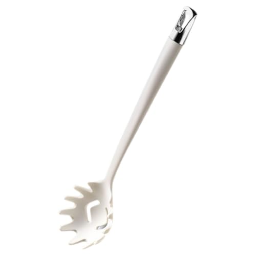 Toyvian Hitzebeständiger Silikon Nudellöffel Pasta Server Küchenutensil Bpa frei Hitzefestes Kochbesteck mit Glatter Oberfläche und Ergonomischem Design Praktischer Spaghettilöffel für von Toyvian