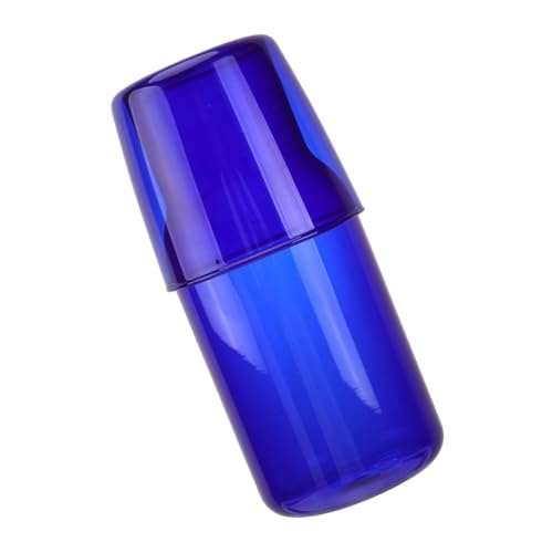 Toyvian Hochborosilikat glaskaraffe Große Kapazität Vielseitiger Getränkespender für Kaltes Wasser Früchtetee Milch Modernes Design für Zuhause Büro und Party Stilvoller Blauer Pitcher von Toyvian