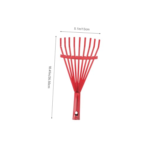 Toyvian Hochkohlenstoffstahl Gartenrechen Laubrechen mit Zähnen Stahlrechen Ersatz für Bodenlockerung und Gartenpflege Robustes Metallwerkzeug für Toyvian Hochkohlenstoffstahl Gartenrechen Laubrechen mit Zähnen Stahlrechen Ersatz für Bodenlockerung und Gartenpflege Robustes Metallwerkzeug für von Toyvian