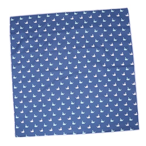 Toyvian Hohe Esszimmers Itz Waschbare Auffangmatte wasserdichte Spielmatte Essstuhl Essen Nachweisen Beschützer Boden Entwöhnung Pads Gepolstert Blue Polyester von Toyvian