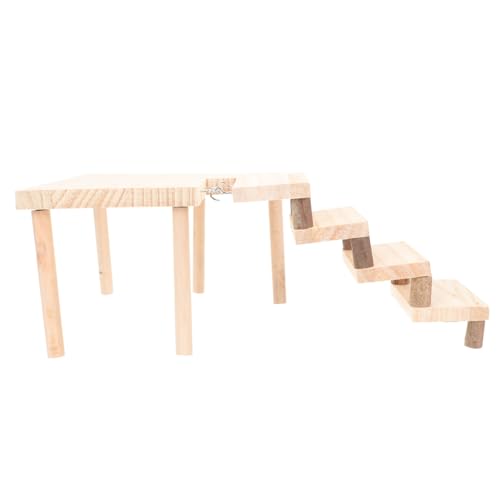 Toyvian Holz Hamster Plattform mit Leiter Lustiges Kletterspielzeug für Hamster und Kleine Kleintiere Stabile Mehrschicht Kletterstruktur für Käfig Fördert Bewegung und Beschäftigung Toyvian Holz Hamster Plattform mit Leiter Lustiges Kletterspielzeug für Hamster und Kleine Kleintiere Stabile Mehrschicht Kletterstruktur für Käfig Fördert Bewegung und Beschäftigung von Toyvian