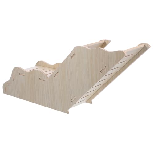 Toyvian Holz Hamsterhaus mit Leiter Kleintier Versteck für Hamster und Meerschweinchen Multifunktionales Sicheres und Stabiles Haustier Nest für Spiel Schlaf und Entspannung von Toyvian