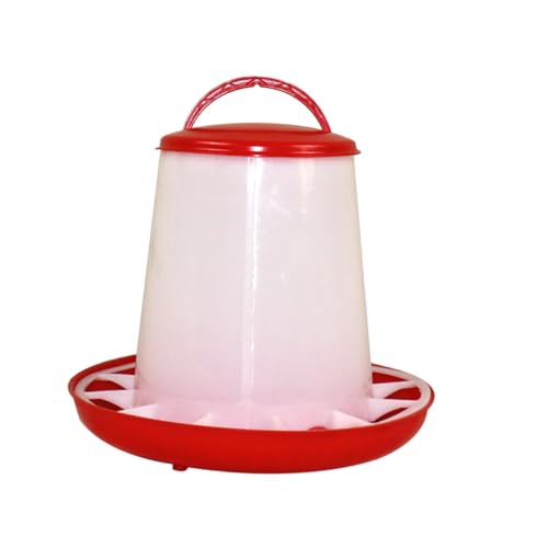 Toyvian Hühner Futterspender mit Deckel Langlebiger Futtertrog aus Sicherem Material Leicht zu Reinigen und Nachzufüllen Geflügelzubehör für Haus und Betrieb Schützt vor Verschmutzung von Toyvian