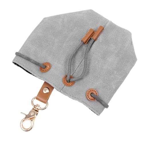 Toyvian Hundefutterspeicherbeutel klein Tasche für Tierfutter Hundebehandlung Halter Haustiertasche verschleißfeste Leckerlitasche Leckerlibeutel für Hunde Hundefutterbeutel Segeltuch Grau von Toyvian