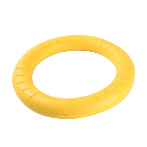 Toyvian Hundespielzeug Elastischer Kunststoffring Gelb Interaktives Outdoor für Hunde Zahnreinigend aus Hochwertigem Eva Material Strapazierfähig und Angenehm zu Greifen für Welpen und Toyvian Hundespielzeug Elastischer Kunststoffring Gelb Interaktives Outdoor für Hunde Zahnreinigend aus Hochwertigem Eva Material Strapazierfähig und Angenehm zu Greifen für Welpen und von Toyvian