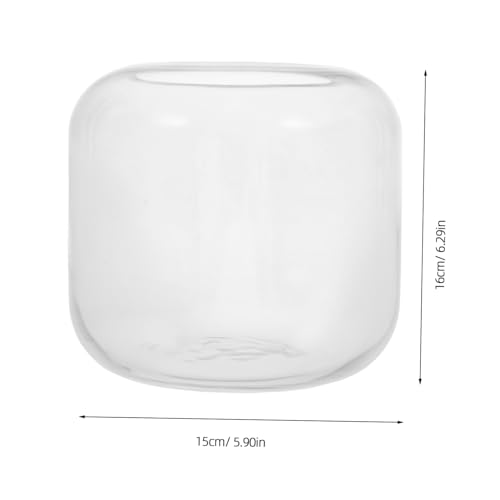 Toyvian Hydroponische Glasvase Transparentes Pflanzenterrarium für Luftreinigende Pflanzen als Flaschengarten zur Pflanzenvermehrung und Innenraumdekoration von Toyvian