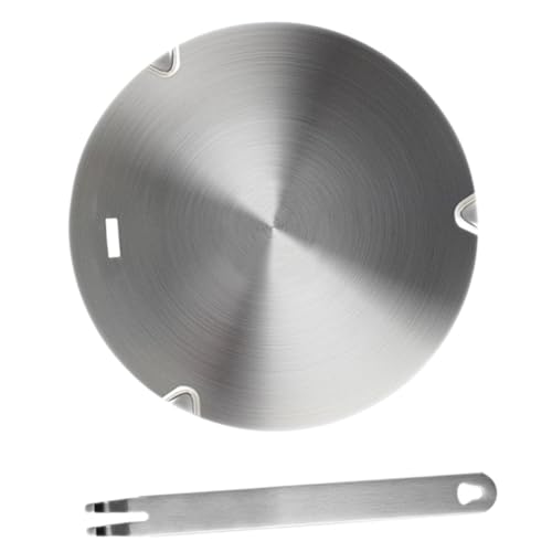 Toyvian Induktionsadapterplatte Edelstahl Wärmeleitende Hitzeverteilerplatte für Induktionsherd und Gasherd Gleichmäßige Hitzeverteilung für Langes Schmoren Toyvian Induktionsadapterplatte Edelstahl Wärmeleitende Hitzeverteilerplatte für Induktionsherd und Gasherd Gleichmäßige Hitzeverteilung für Langes Schmoren von Toyvian