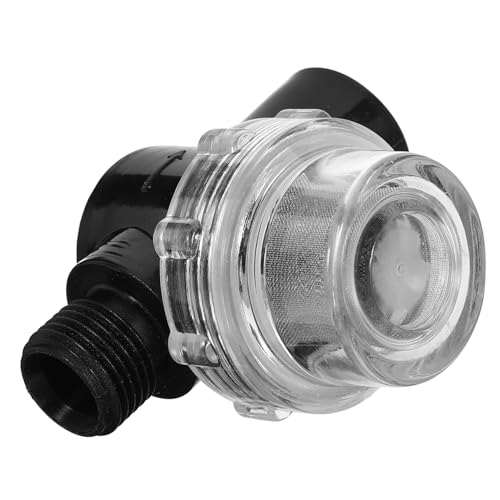 Toyvian Inline Wasserfilter Strainer für Wasserpumpe mit Transparentem Gehäuse Gewinde Effektiver Schutz Algen Garten und Wohnmobil Wasserleitung Filter von Toyvian