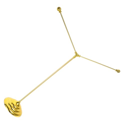 Toyvian Innenflagge Schreibtisch Tischplatte Anzeige Fahnenstange Fahnenmasten Für Den Innenbereich Mit Sockel Indoor-fahnenmast Und Ständer Metallbeschichtung Golden von Toyvian
