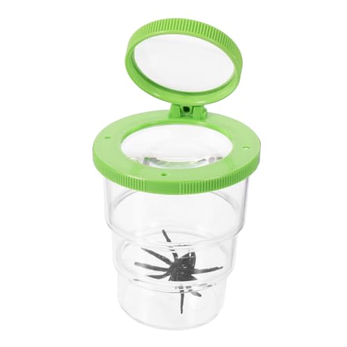 Toyvian Insektenbeobachtungsbecher mit Lupe Tragbarer Robuster Outdoor Kritter Behälter für Naturerkundung Transparentes Design für Klare Sicht Sicher und Interaktiv für von Toyvian