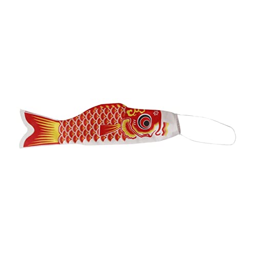 Toyvian Japanische Karpfenflagge Koinobori Windsack 150cm Rot mit Drahtöffnung Wetterfeste Außendekoration für Zuhause Garten Boot Party Toyvian Japanische Karpfenflagge Koinobori Windsack 150cm Rot mit Drahtöffnung Wetterfeste Außendekoration für Zuhause Garten Boot Party von Toyvian