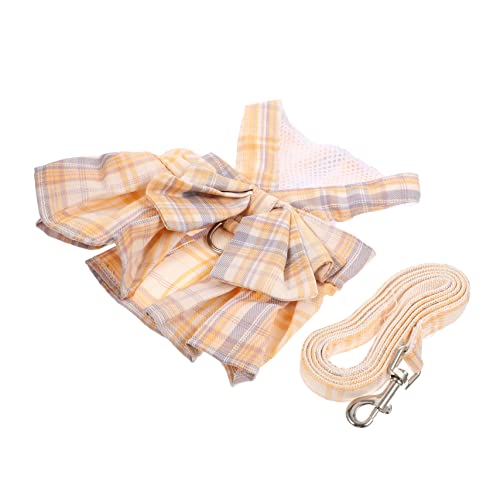 Toyvian Kaninchenleine Gehen Geschirr Klein Halfter Und Leine Hase Katzenleine Traktionsleine Für Kaninchen Katzenweste Haustierleine Mit Schleifendesign Polyester Beige von Toyvian