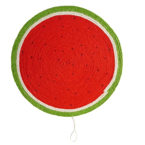 Toyvian Katze Kratzmatte Sisal Kratzbrett Kratzpad mit Hängefunktion Langlebiges Katzenspielzeug zur Krallenpflege und Stressabbau für Drinnen Wassermelonen Design Toyvian Katze Kratzmatte Sisal Kratzbrett Kratzpad mit Hängefunktion Langlebiges Katzenspielzeug zur Krallenpflege und Stressabbau für Drinnen Wassermelonen Design von Toyvian