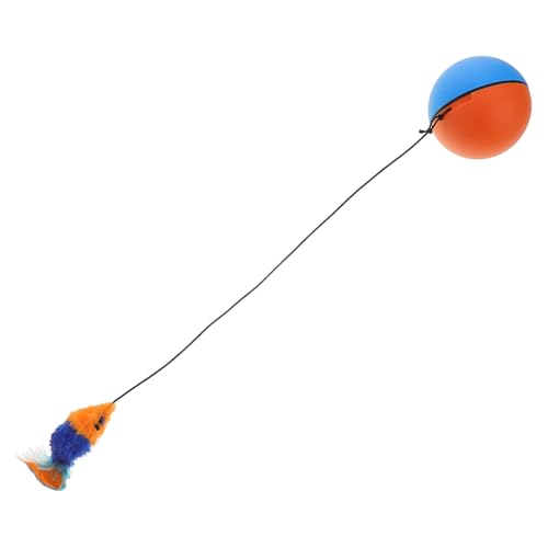 Toyvian Katzenspielzeug Ball Automatischer Rollender Katzenball Langlebig und Interaktive Spielunterhaltung für Katzen Geeignet für Batterien Blau Orange Toyvian Katzenspielzeug Ball Automatischer Rollender Katzenball Langlebig und Interaktive Spielunterhaltung für Katzen Geeignet für Batterien Blau Orange von Toyvian