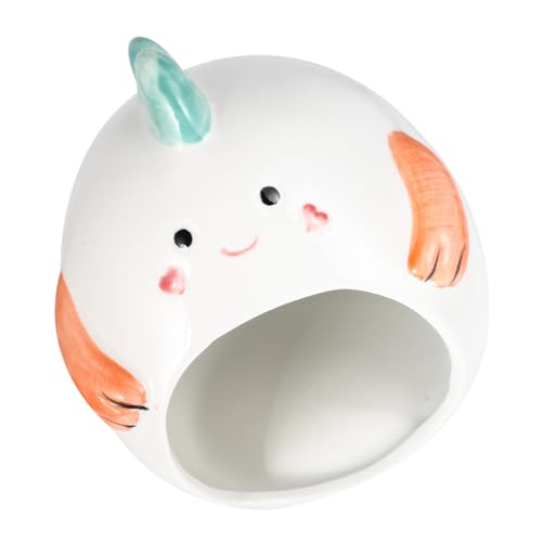 Toyvian Keramik Hamsterhaus Kleines Haustier Versteck aus Sicherem Langlebigem Material Geruchsneutral Pflegeleicht Privater Schlafplatz für Kleintiere Geeignet für Zwerghamster und von Toyvian