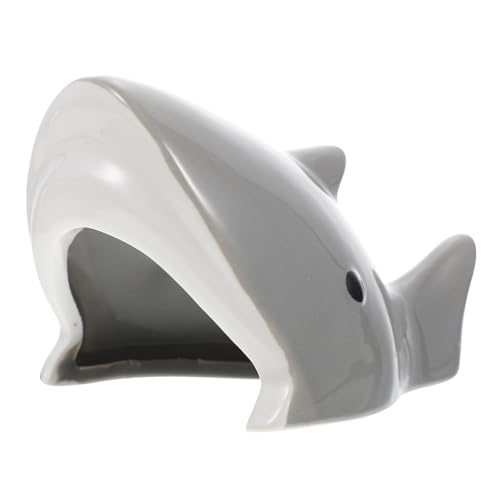 Toyvian Keramik Hamsterhaus Kleintierversteck Sommer Kühlnest für Kleine Nager Wie Hamster und Meerschweinchen Schadstofffrei Robust Langlebig Boden in Haifischform Toyvian Keramik Hamsterhaus Kleintierversteck Sommer Kühlnest für Kleine Nager Wie Hamster und Meerschweinchen Schadstofffrei Robust Langlebig Boden in Haifischform von Toyvian