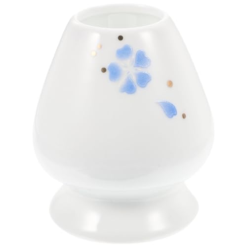 Toyvian Keramik Matcha Schneebesenhalter Japanischer Stil Teezeremonie Zubehör Stabiler Whisk Halter in Kirschblau für Schutz und Präsentation des Teebesens von Toyvian