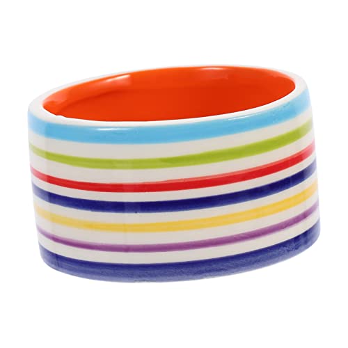 Toyvian Keramische Fütterungs und Wasserschale für Hamster Chinchilla Meerschweinchen und Stabile Basis Design für Nassfutter Sowie Wasser von Toyvian