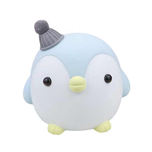 Toyvian Kinderspielzeug Kind Blau Tierförmig Ornament Spardose Kreativ Zimmer Home Bank Lieblich Behälter Deponie Niedlich Pinguin Baby Figur Geburtstag Figur Dusche von Toyvian