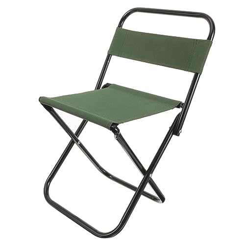 Toyvian Klappstuhl Campingstuhl Tragbar Ergonomisch Faltbarer Stuhl für Strand und Angeln Kompakter Klappstuhl für Outdoor Aktivitäten von Toyvian