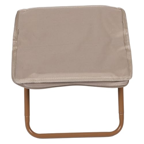 Toyvian Klappstuhl faltbar Tarnung Fisch Wandern Mini-Klappstühle Reisehocker zusammenklappbare Angelstühle atmungsaktiver Hocker Jäten, Pflanzenhocker Oxford-Stoff Khaki von Toyvian