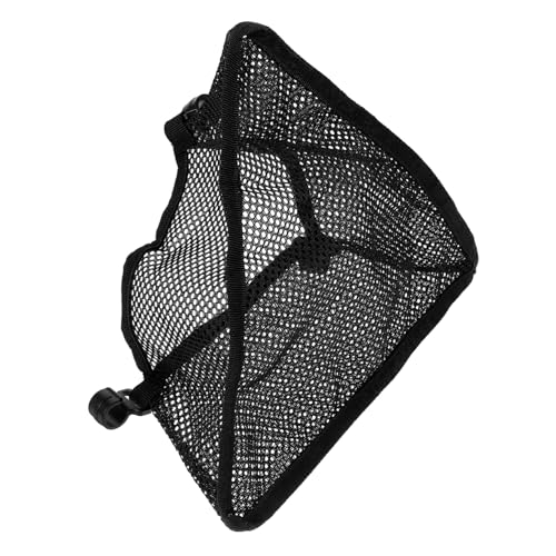 Toyvian Kleine runde Tischnetzbeutel im Freien Schreibtisch Campingtisch klappbar Klapptisch Mini unter dem Tisch Netzbeutel Faltbare Tasche hängende Aufbewahrungsbeutel aus Mesh Schwarz von Toyvian