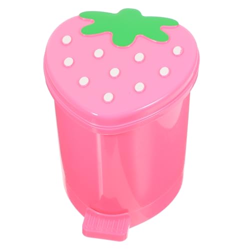 Toyvian Kleiner Süßer Desktop-mülleimer Dekorativer Papierkorb für Büro Schlafzimmer Küche Kompakte Müllaufbewahrung Praktischer Abfallbehälter für Krümel Küchenabfälle von Toyvian