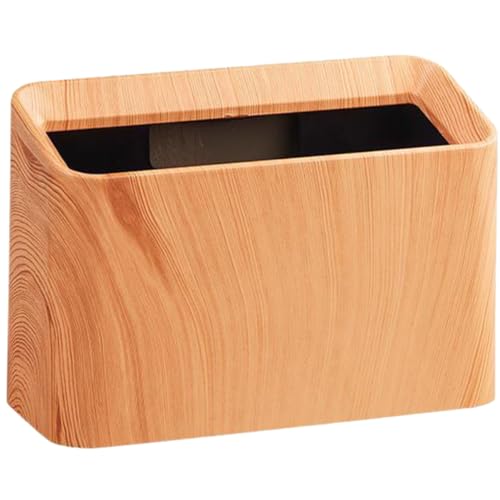 Toyvian Kleiner Tischmülleimer Retro Holzoptik Stabiler Desktop Abfalleimer für Büro Schlafzimmer Badezimmer Kompakter Papierkorb mit Großer Öffnung Leicht und Tragbar Toyvian Kleiner Tischmülleimer Retro Holzoptik Stabiler Desktop Abfalleimer für Büro Schlafzimmer Badezimmer Kompakter Papierkorb mit Großer Öffnung Leicht und Tragbar von Toyvian