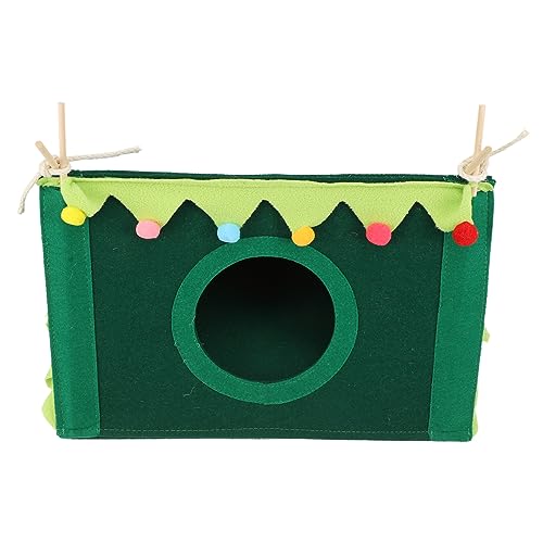 Toyvian Kleines Haustier Winterbett aus Filz mit Fenster Schlafnest für Hamster Kaninchen Meerschweinchen und Eichhörnchen Dekoratives Versteck für Drinnen und Draußen Toyvian Kleines Haustier Winterbett aus Filz mit Fenster Schlafnest für Hamster Kaninchen Meerschweinchen und Eichhörnchen Dekoratives Versteck für Drinnen und Draußen von Toyvian