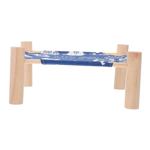 Toyvian Kleintierhängematte Holz Abnehmbar Atmungsaktiv Erhöhtes Haustierbett für Hamster Meerschweinchen Kaninchen und Kleine Hunde Robustes Design Großer Liegeplatz Toyvian Kleintierhängematte Holz Abnehmbar Atmungsaktiv Erhöhtes Haustierbett für Hamster Meerschweinchen Kaninchen und Kleine Hunde Robustes Design Großer Liegeplatz von Toyvian