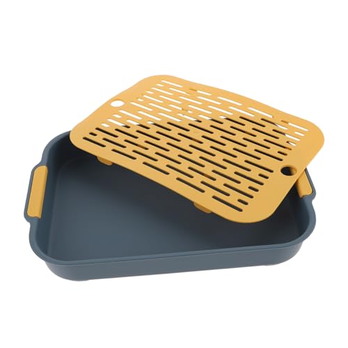 Toyvian Kleintierstreu Toilette Rechteckig für Kaninchen Meerschweinchen Chinchilla Langlebig Leicht mit Feinmaschigem Sieb zur Geruchsreduzierung Praktisch für Käfig und Töpfchentraining Toyvian Kleintierstreu Toilette Rechteckig für Kaninchen Meerschweinchen Chinchilla Langlebig Leicht mit Feinmaschigem Sieb zur Geruchsreduzierung Praktisch für Käfig und Töpfchentraining von Toyvian