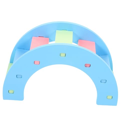 Toyvian Kletterbrücke für Haustiere Hamster Klettern Hamster-Labyrinth- Nagetier Hamsterlaufspielzeug Leitern für Hamsterkäfige Rattenleiter Chevron-Brett Sky-Blue von Toyvian