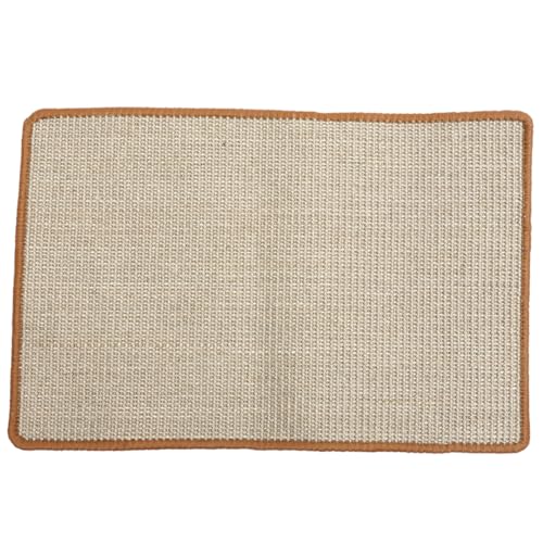 Toyvian Kratzmatte Katzen Sisal Langlebig rutschfest Katzenkratzbrett Bodenmatte Haustierspielzeug Krallenpflege Schutz für Sofa Teppich Möbel Natürlicher Katzenspielplatz von Toyvian
