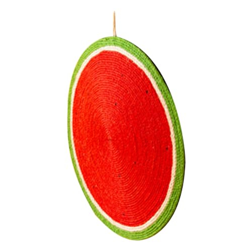 Toyvian Kratzmatte für Katzen Wassermelonen Design Sisal Kratzbrett rutschfest Kratzunterlage Multifunktional als Spiel und Schlafmatte für Kätzchen zum Schutz von Möbeln Toyvian Kratzmatte für Katzen Wassermelonen Design Sisal Kratzbrett rutschfest Kratzunterlage Multifunktional als Spiel und Schlafmatte für Kätzchen zum Schutz von Möbeln von Toyvian