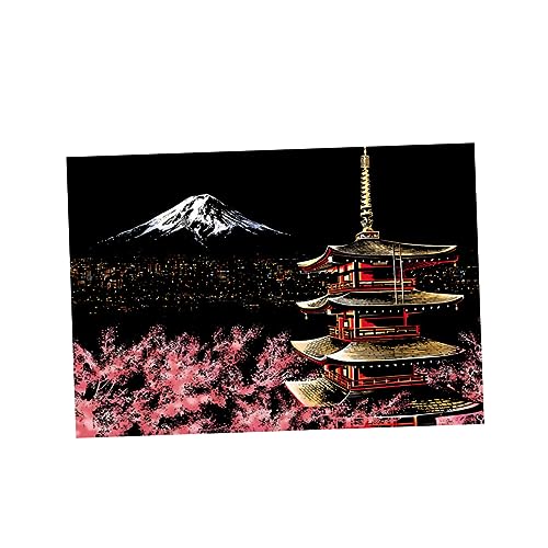 Toyvian Kratzzeichnung Für Erwachsene Handgemacht Kratzmalerei Diy-bastelset Dekompressionswerkzeug Attraktives Muster Lebensechtes Bild Mit Speziellen Kratzstift von Toyvian