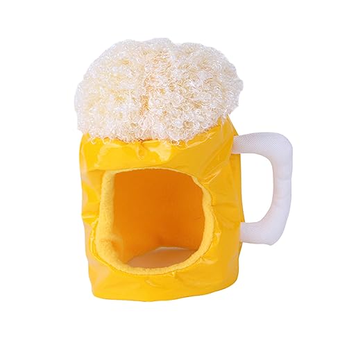 Toyvian Kreativer Bierkrug Hut für Haustiere Lustiges Cosplay Kostüm für Hunde und Katzen für Festivals und Partys Hautfreundlich von Toyvian