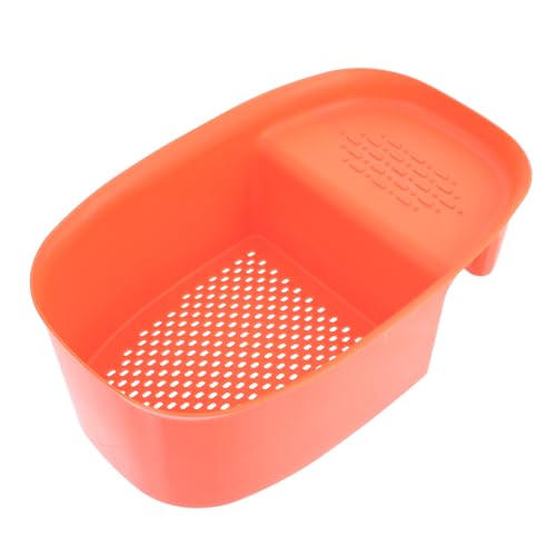 Toyvian Küchen Abtropfkorb Hängend Multifunktional Spülbecken Siebkorb Orange Eckkorb Für Gemüse Obst Waschbecken Organizer Haushalts Sink Rack Toyvian Küchen Abtropfkorb Hängend Multifunktional Spülbecken Siebkorb Orange Eckkorb Für Gemüse Obst Waschbecken Organizer Haushalts Sink Rack von Toyvian