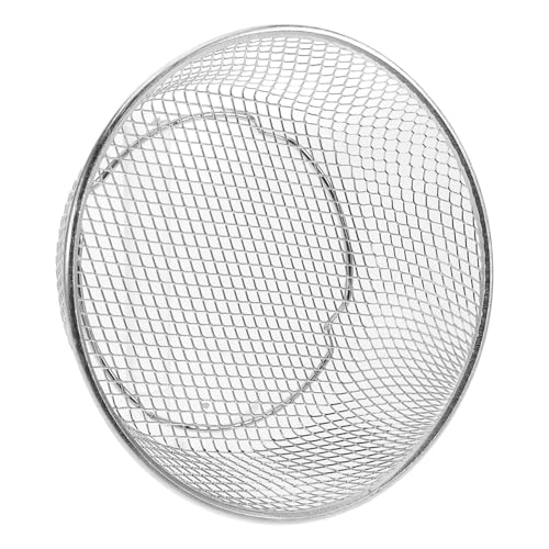 Toyvian Küchen Ölfilterschale Crisper Ersatz Für Universal Backofen Zinkenwerkzeuge Dörrgestell Spieße Backgitter Grillspieß Runder Korb Luftfritteusen Pfannen Edelstahl Silber von Toyvian